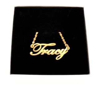 14K Gold Plated Name Necklace - Tracy